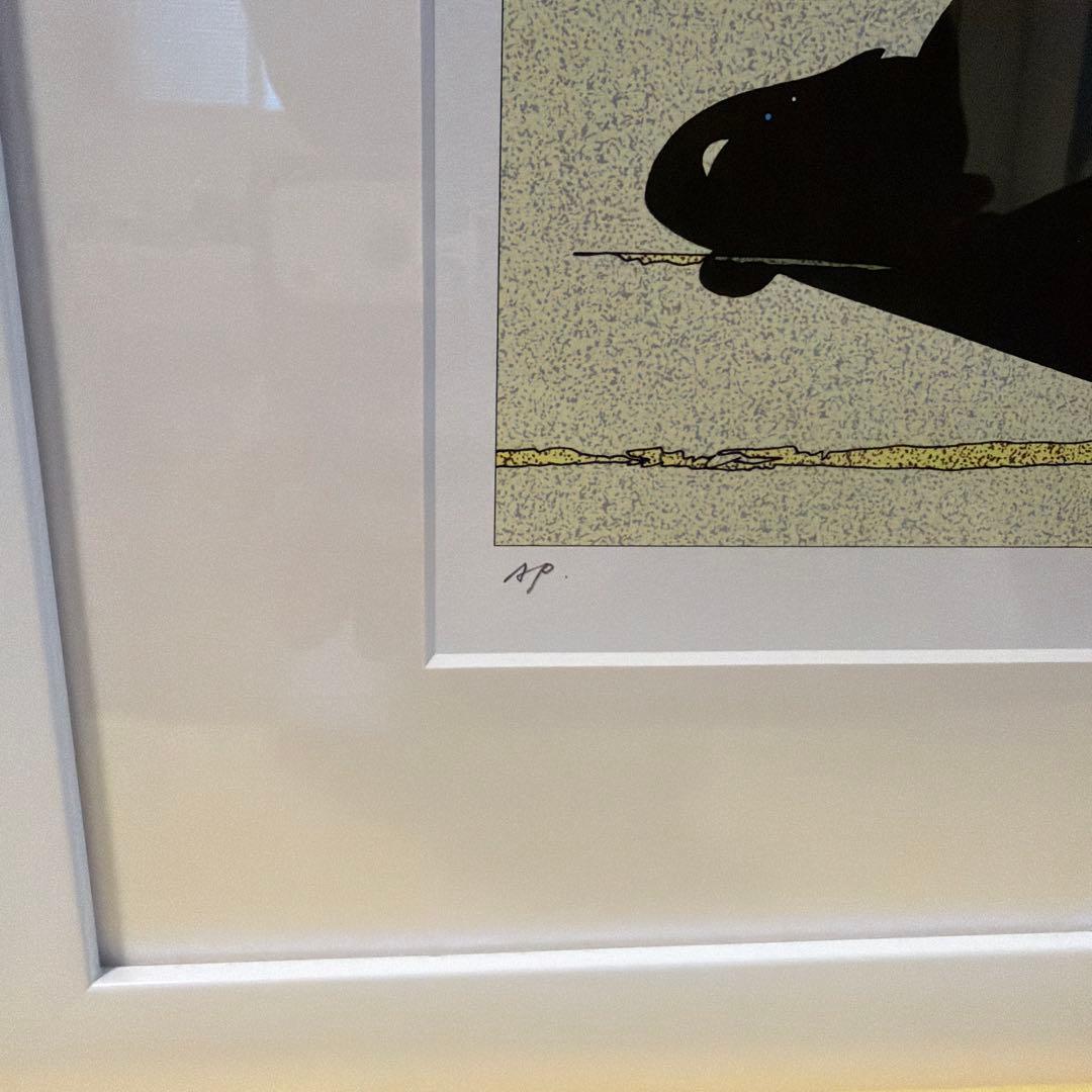 鈴木英人　ローズレッドロードスター2 シルクスクリーン　直筆サイン入り