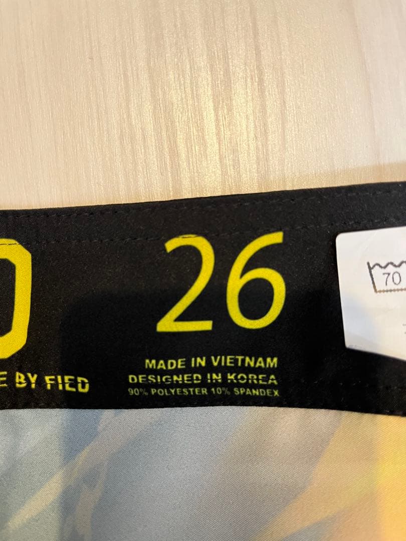 FIED サーフパンツ　リングチェーンゴールドブラック