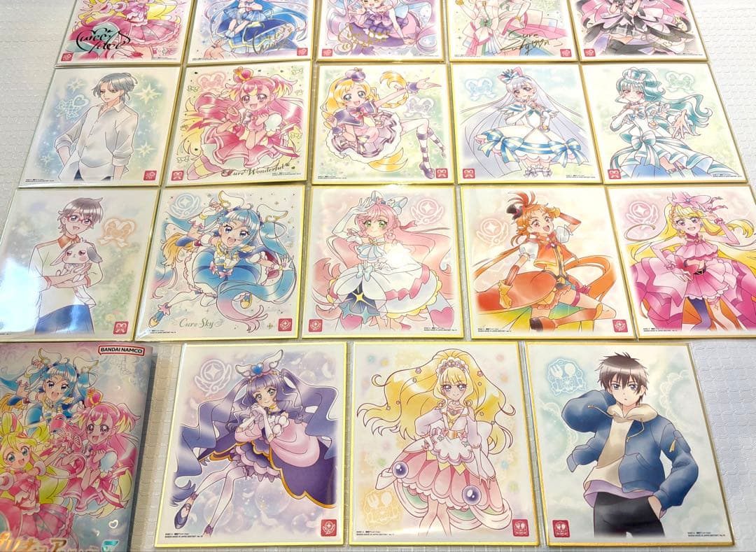 プリキュア 色紙art7 全18種類 18枚 全種類 コンプリート セット ①