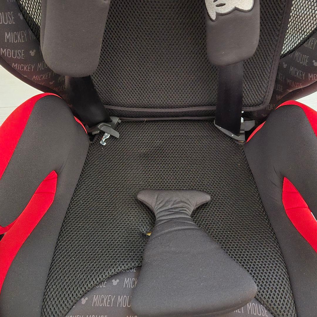 ディズニーハーネスジュニアFIX ミッキーマウス ISOFIX ジュニアシート