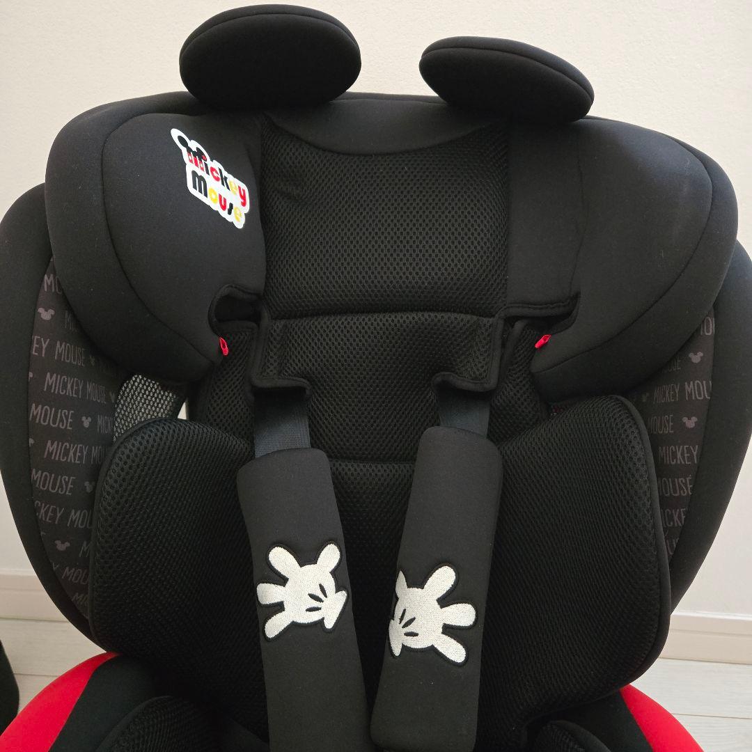 ディズニーハーネスジュニアFIX ミッキーマウス ISOFIX ジュニアシート