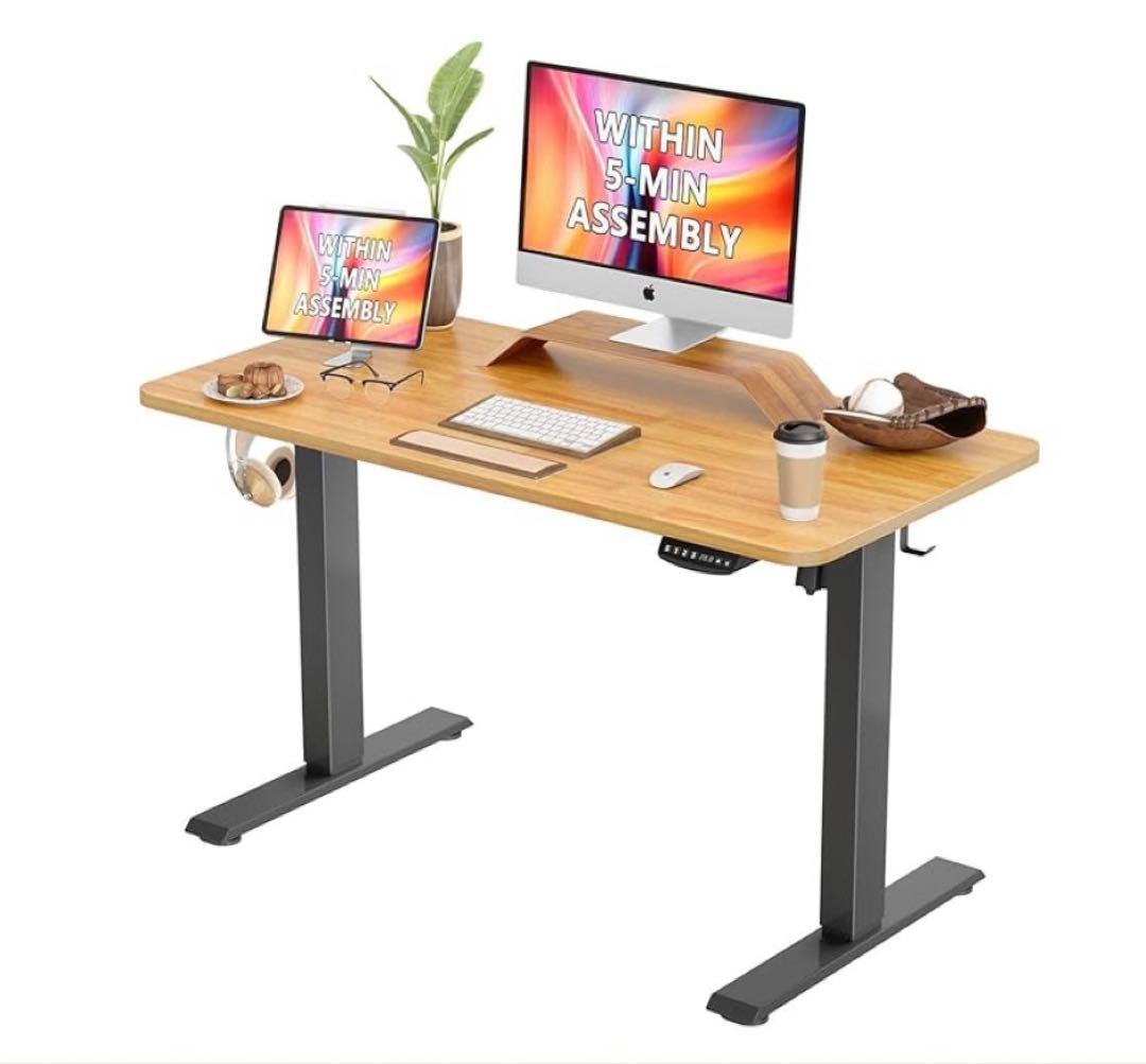 電動昇降式デスク キャスター付き