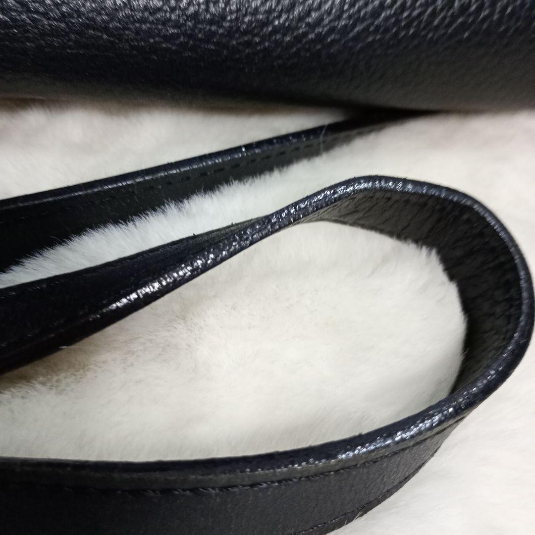 ★BURBERRY★バーバリー レザー ショルダーバッグ 黒 　ノバチェック