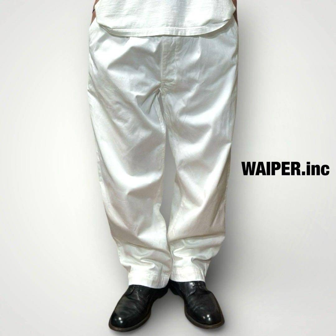 WAIPER.inc フランス軍ツータック チノトラウザー ミリタリースラックス