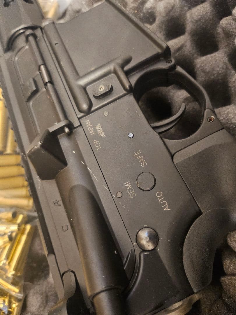 TOP M4カート式電動ガンセット ハードケース、カート付き ライブカート