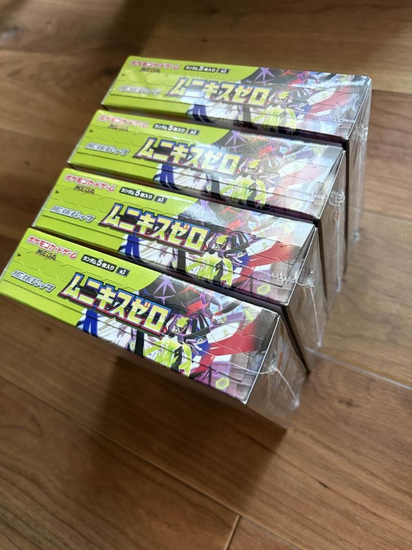 新品正規シュリンク付 ポケモンカードゲーム ムニキスゼロ 4ボックス