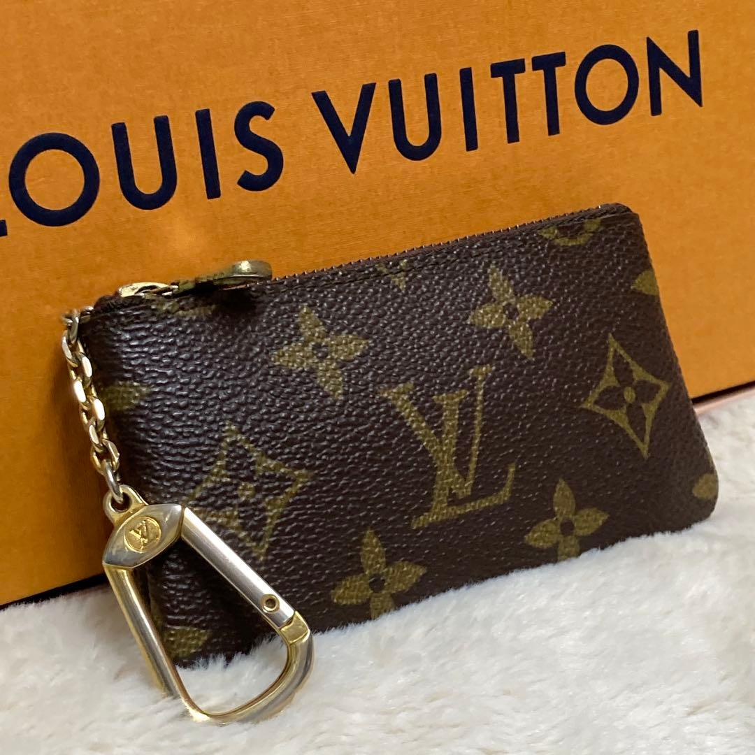 【美品】ルイヴィトン モノグラム ポシェット・クレ 小銭入れ キーケース 小物入