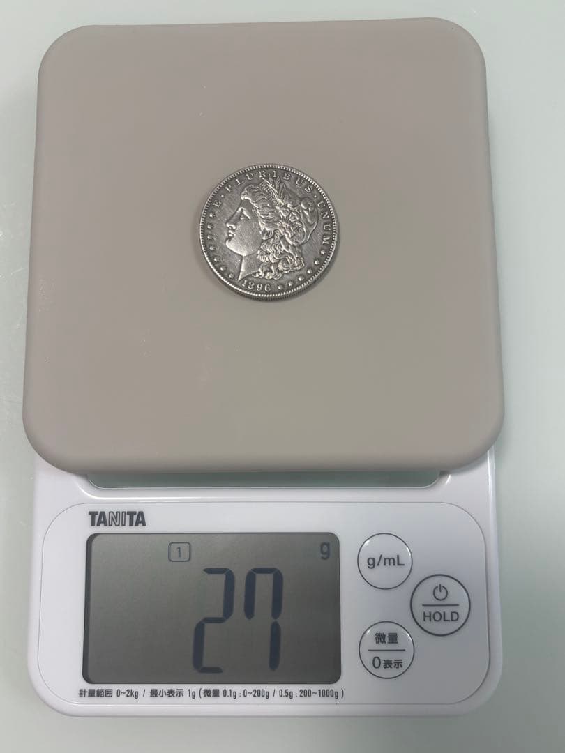 キヨキヨ　モルガン・ダラー銀貨　1896