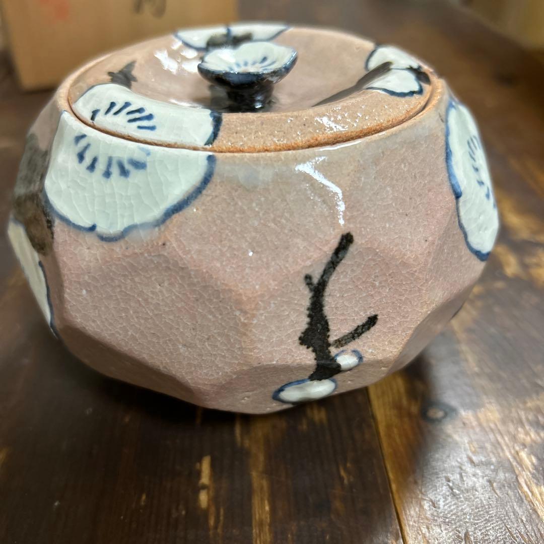 乾山写　蓋物　白梅　京焼　清水焼　美術品　工芸品