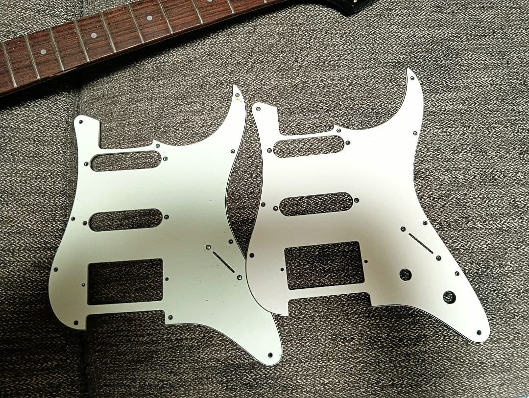 FenderSTMミディアムスケール ネック調整フレット擦合済 変えピックガード