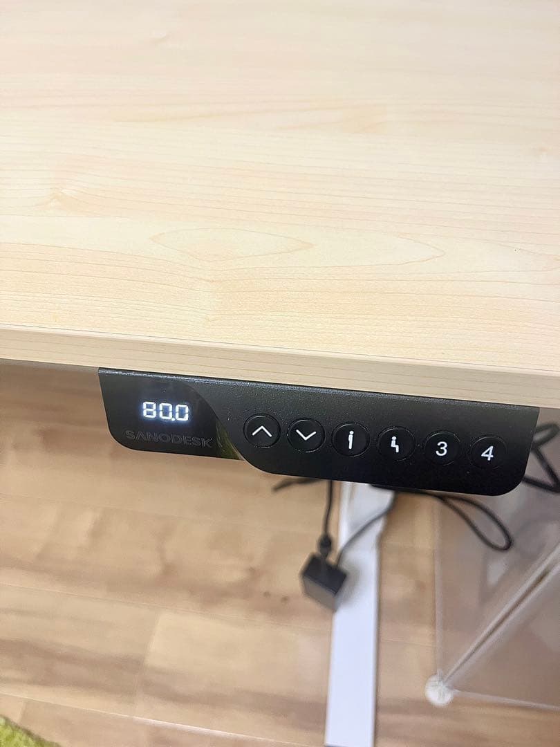 【美品】SANODESK 電動昇降パソコンデスク 120cm