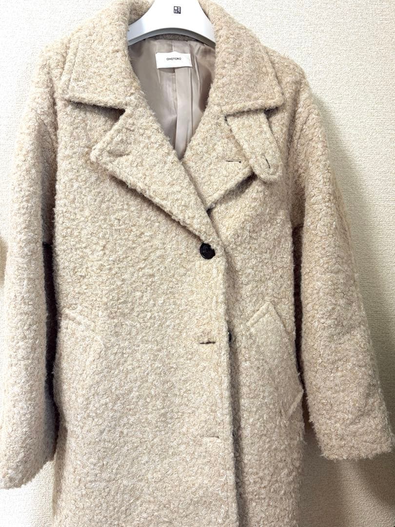 OHOTORO｜Boucle 2way Half Coat｜beige