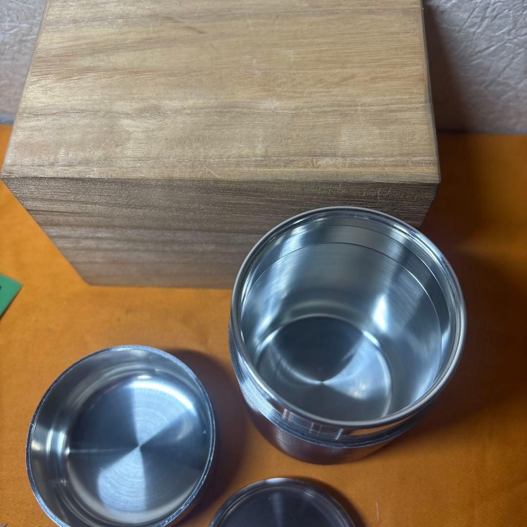 美品 錫製 茶壶 茶入 本錫 乾茂號造 共箱