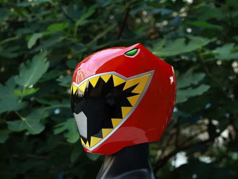 強龍紅（キョウリュウレッド） 1/1 成人着用可能ヘルメット (特撮コスプレ用)