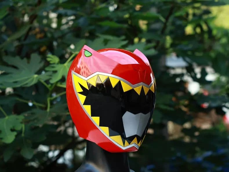 強龍紅（キョウリュウレッド） 1/1 成人着用可能ヘルメット (特撮コスプレ用)