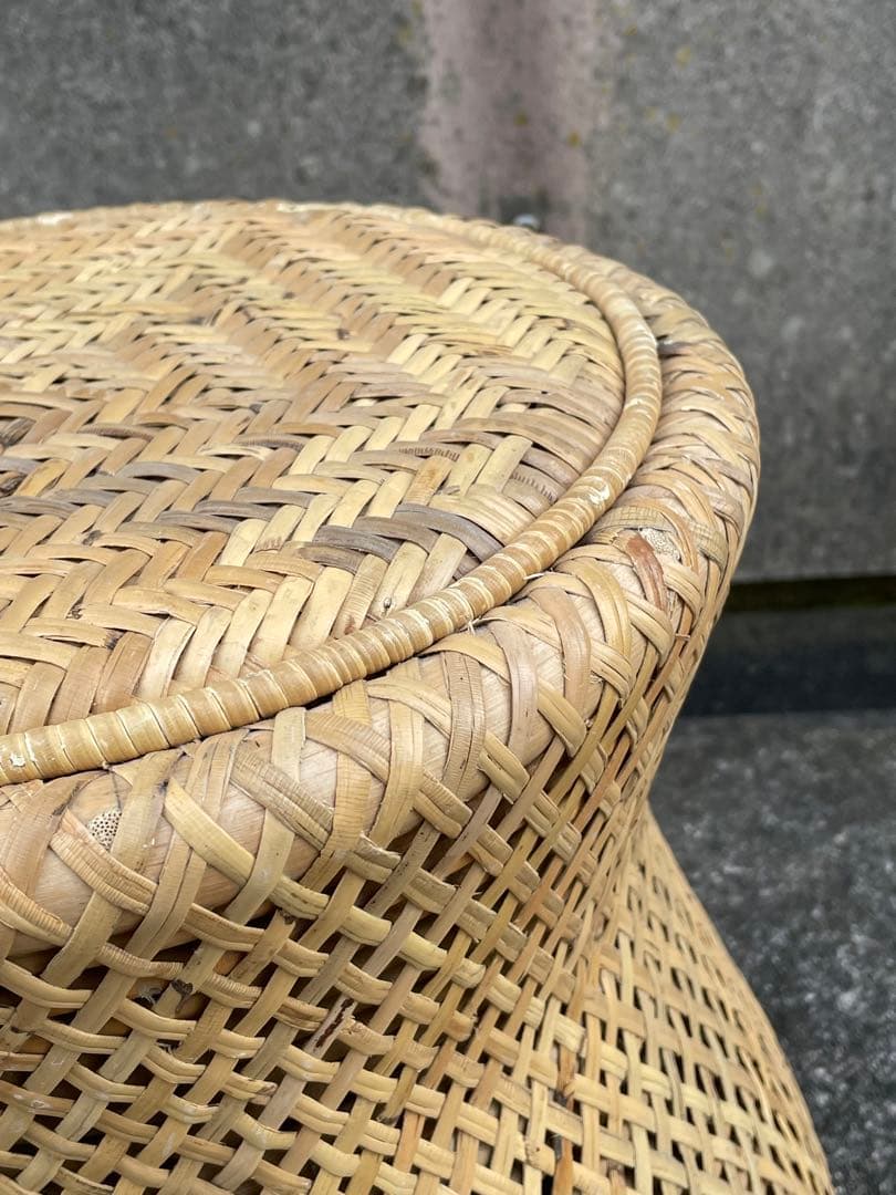 KANADEMONO/かなでもの/Eco Natural/ラタン/スツール/①