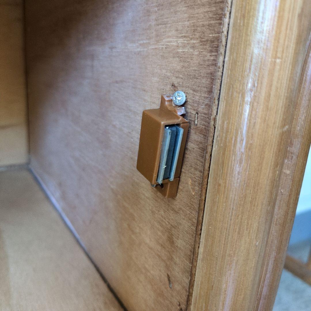 ヴィンテージ　レトロ　ラタン ミラー付きドレッサー