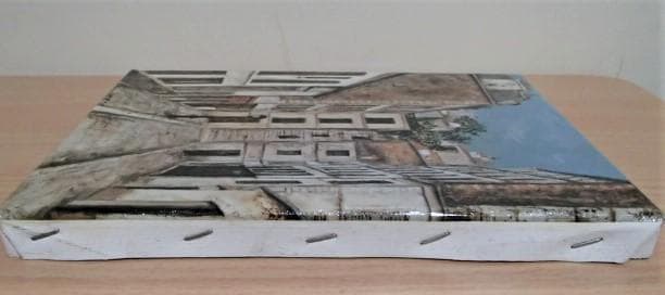 ユトリロ【コタン小路】 立体複製画（日本写真印刷製）　中古美品