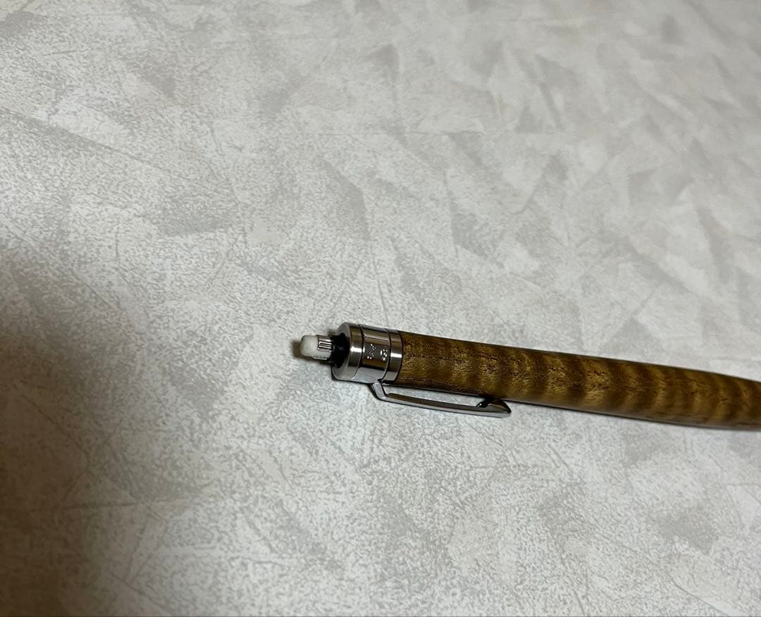 工房楔 シャープペン 縮み杢 キハダ 0.5mm