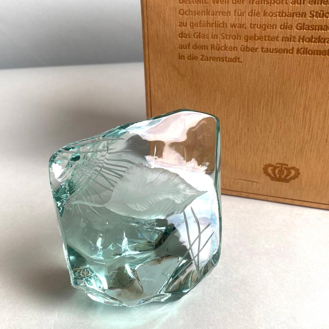 【希少】テレジアンタール　オーナメント　ペーパーウェイト　クリスタル　アート