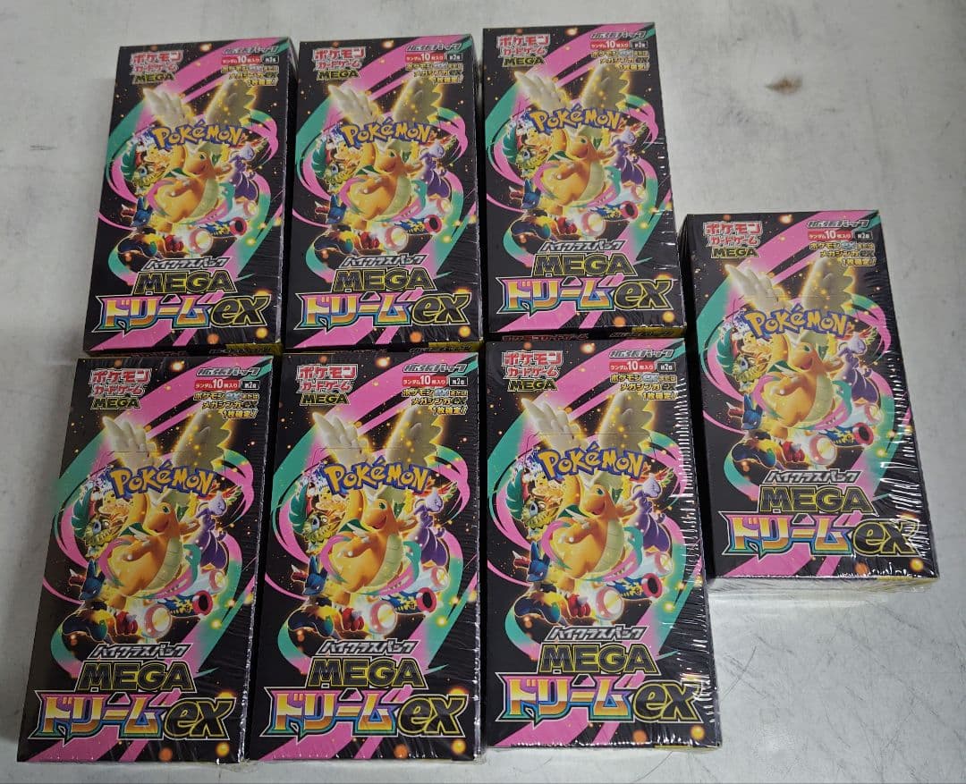 ポケモンカード MEGAドリームex 7BOXシュリンク付き