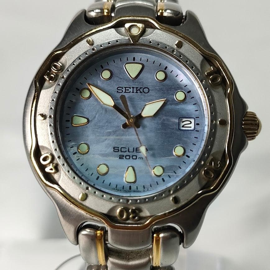 SEIKO SCUBA セイコー スキューバ オートマ 回転ベゼル シェル文字盤