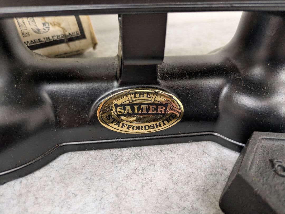 Salter 天秤式スケール 重りセット付き アンティーク雑貨