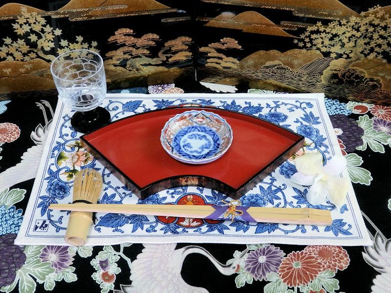 古伊万里　金襴手　花に松竹梅の図　豆皿　E725AS-CYd