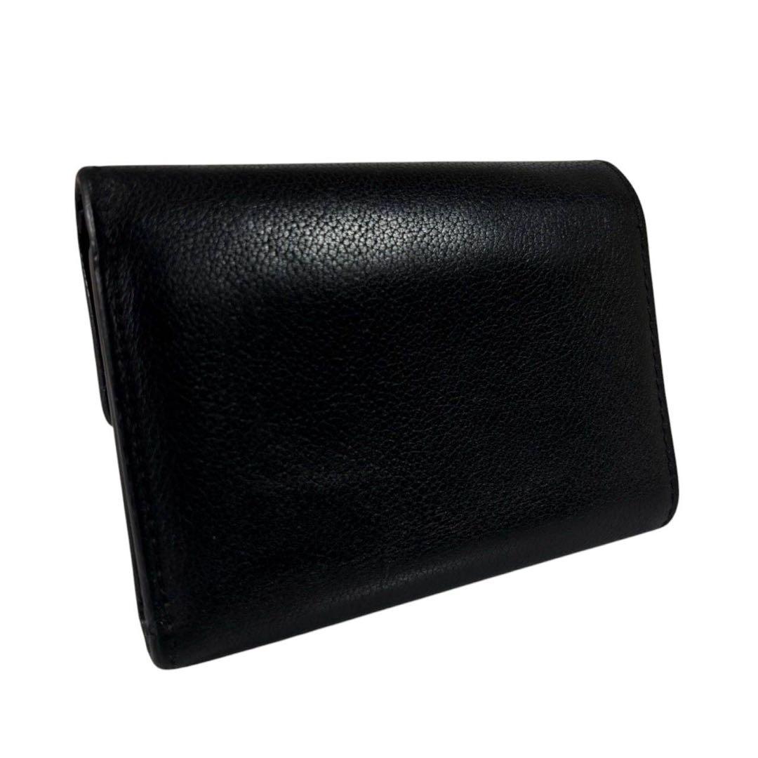 美品 ルイヴィトン マイロックミー 三つ折り財布 ブラック レザー LVロゴ