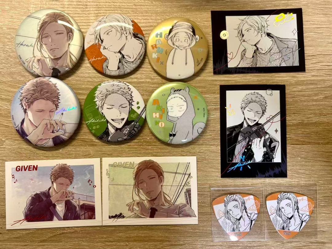 ギヴン CODA:NextVerse シリーズ 缶バッジ カード 秋彦 春樹