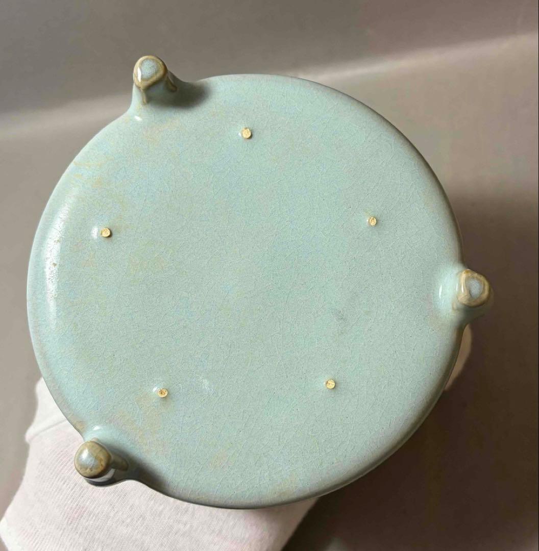 中国 筒形三つ足炉　f2260108