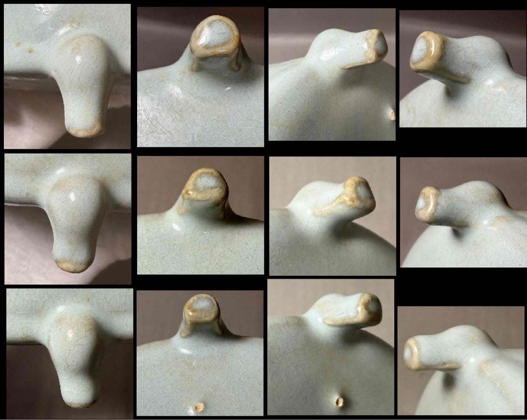 中国 筒形三つ足炉　f2260108