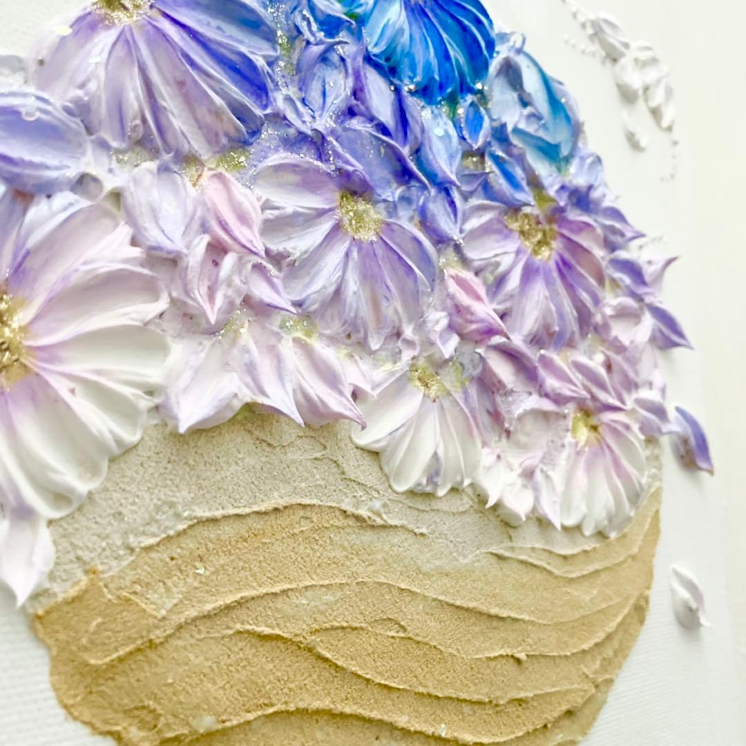 「瞳の夕海」35×27㎝　海のテクスチャーアート　猫好きギフト　結婚祝い