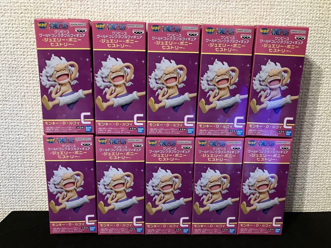 ワンピース ワーコレ　ジュエリー・ボニーヒストリー ルフィ　10体セット