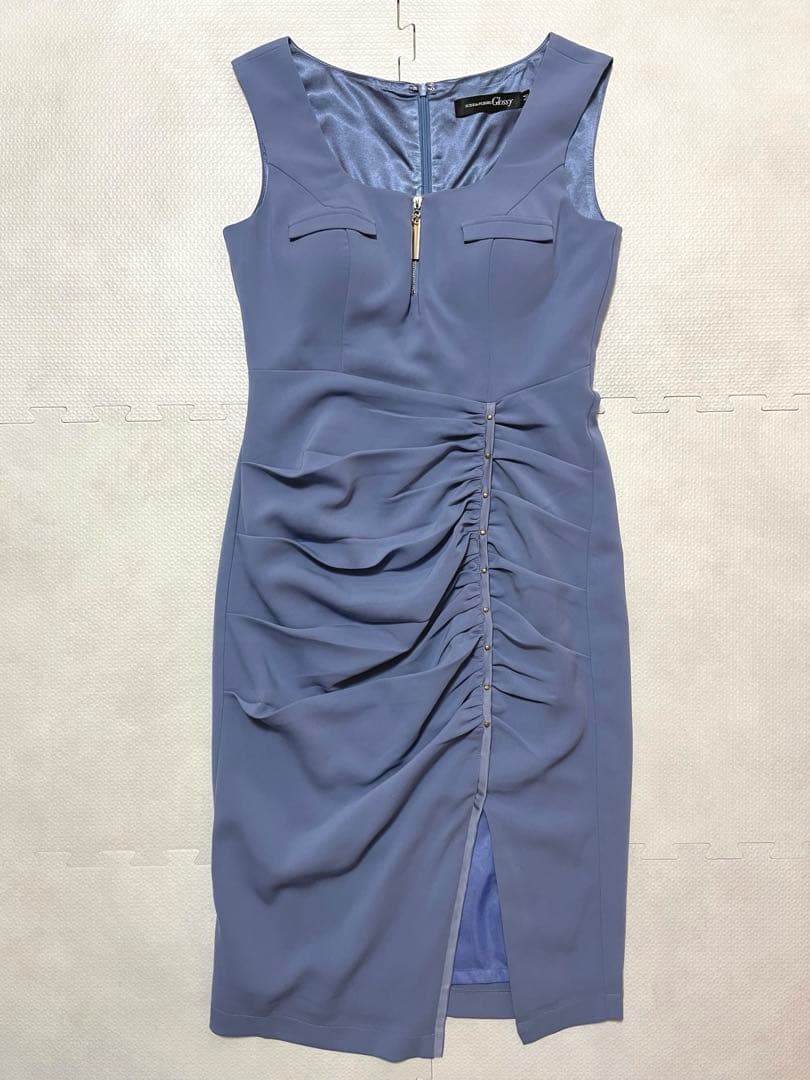 ローブドフルール キャバクラ ドレス タイト ロング ビジュー ツイード