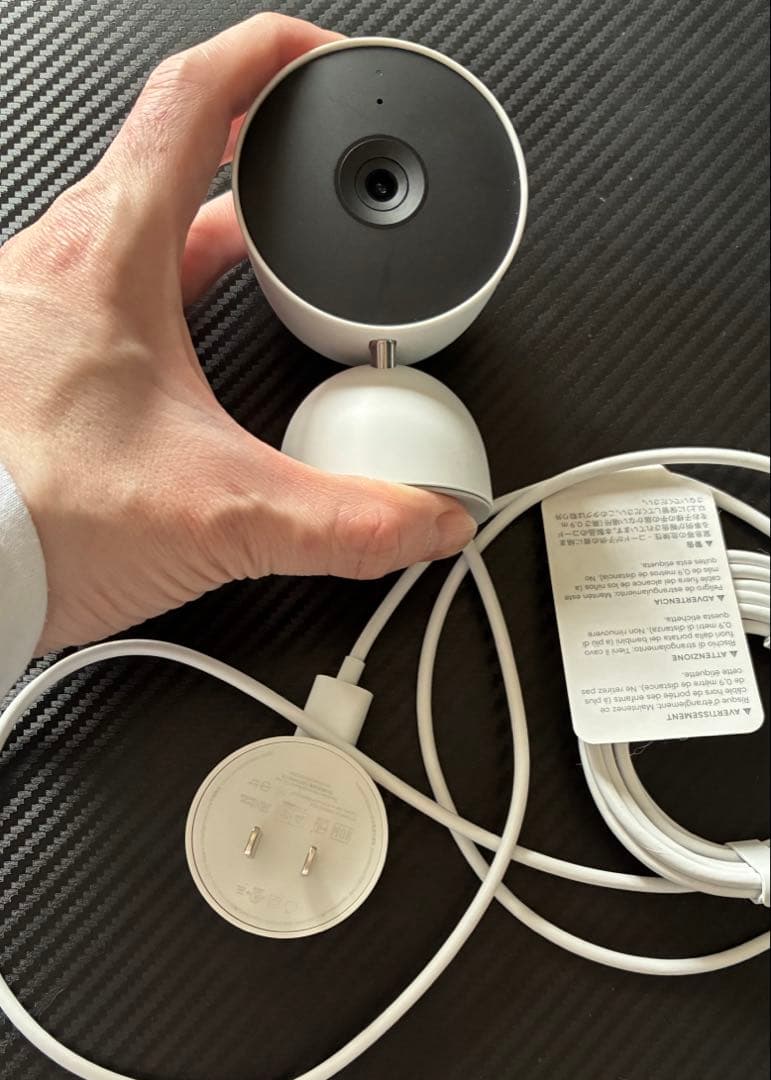 Google Nest Cam (屋内用 / 電源アダプター式 / 第2世代)