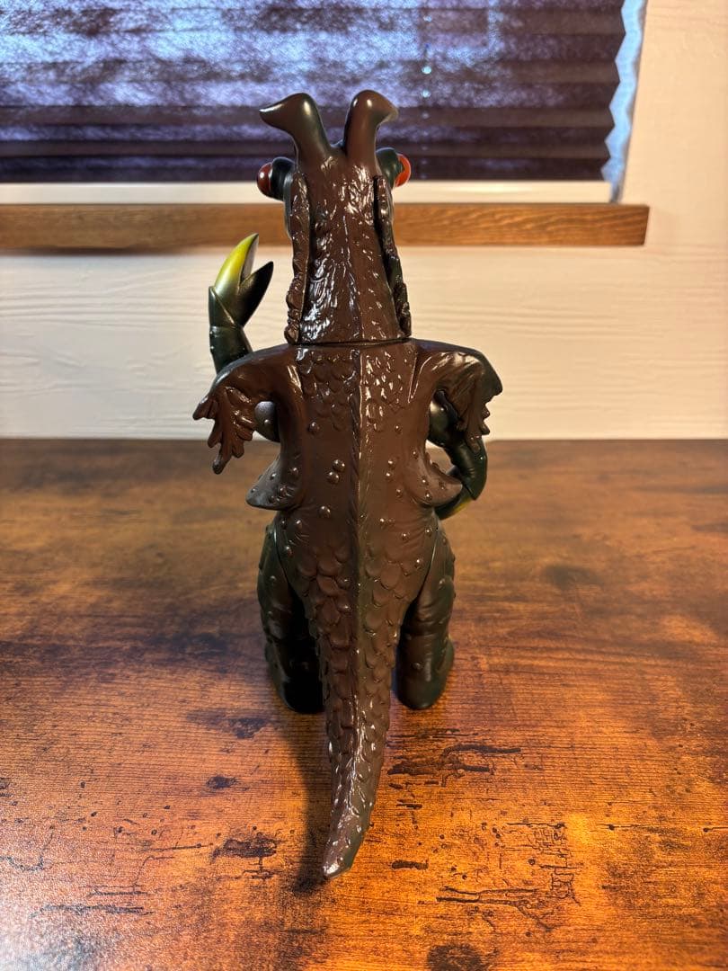 流星人間ゾーン　ワルギンガー　当時物　ソフビ　オレンジ製　ブルマァク　マルサン