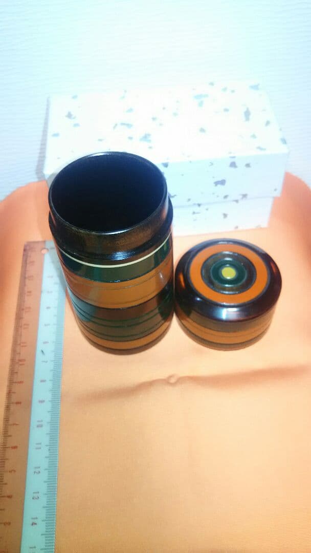 煙草盆用、巻き煙草入り、木製、4番