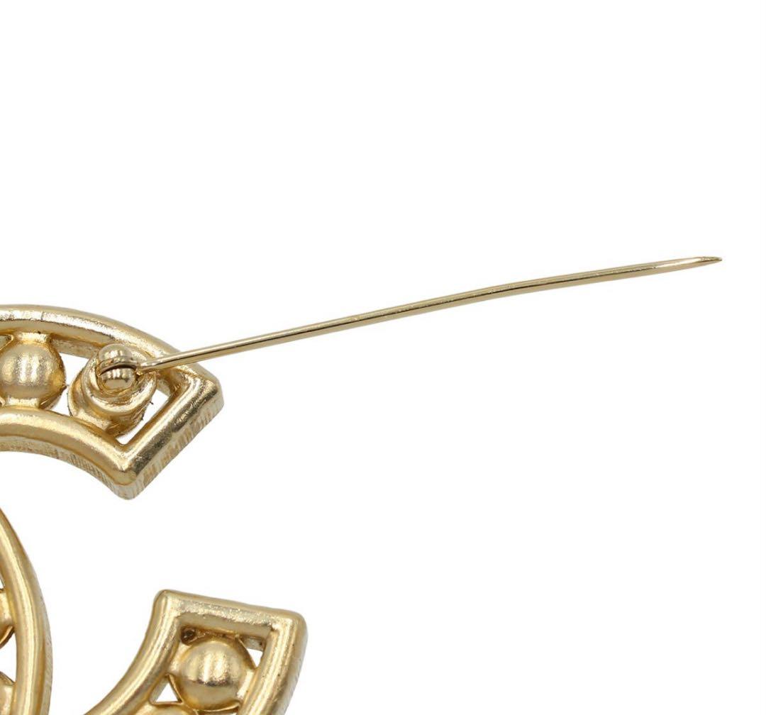 R2336 未使用 シャネル ココマーク フェイクパール×ラインストーンブローチ