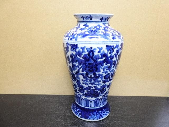 清朝？染付壺　MA285