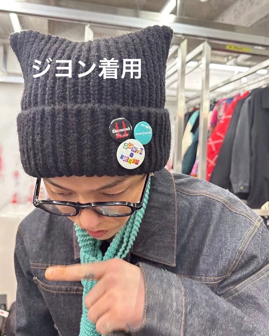 ジヨン着用　G-DRAGON POWER FC限定購入 ビーニー　ピーマイ