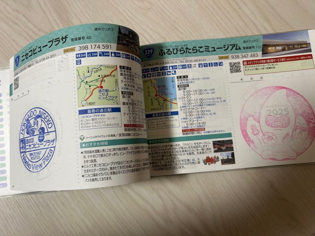 北海道 道の駅スタンプラリー完全制覇 スタンプ帳