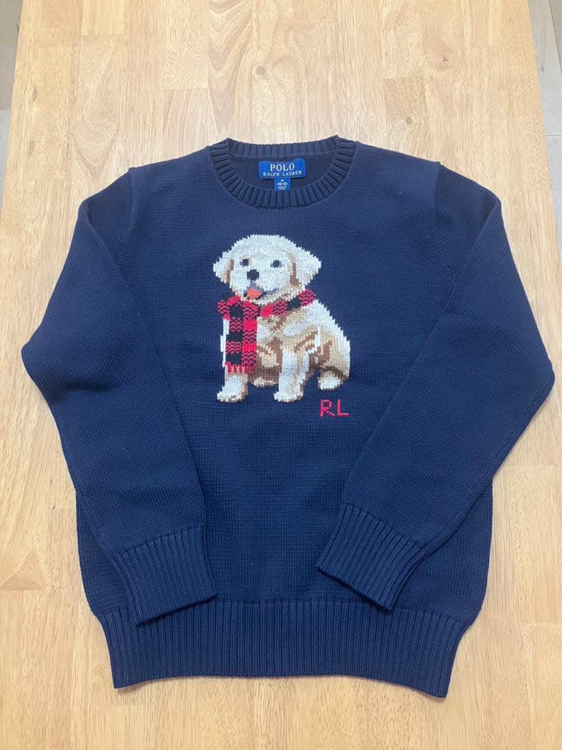 Ralph Lauren Kids Puppy インターシャニット セーター