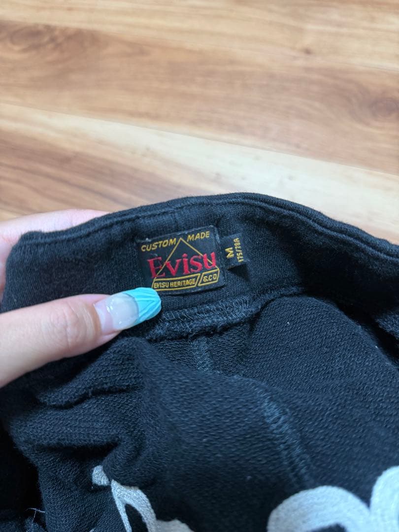EVISU スウェット ジョガーパンツ カモメロゴ 日本語ロゴ M