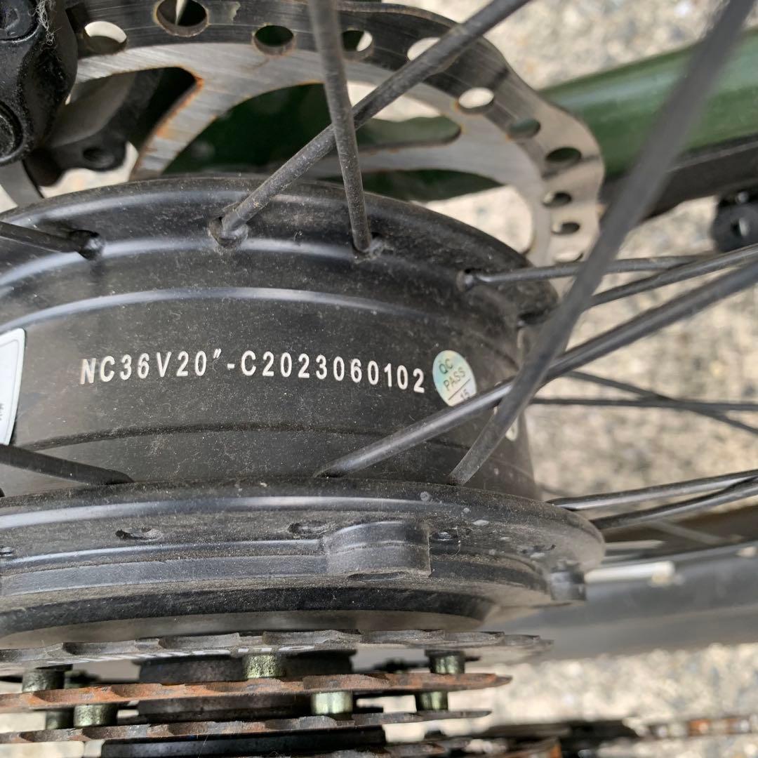 引取限定　EENOUR 電動アシスト折りたたみ自転車 20インチ グリーン