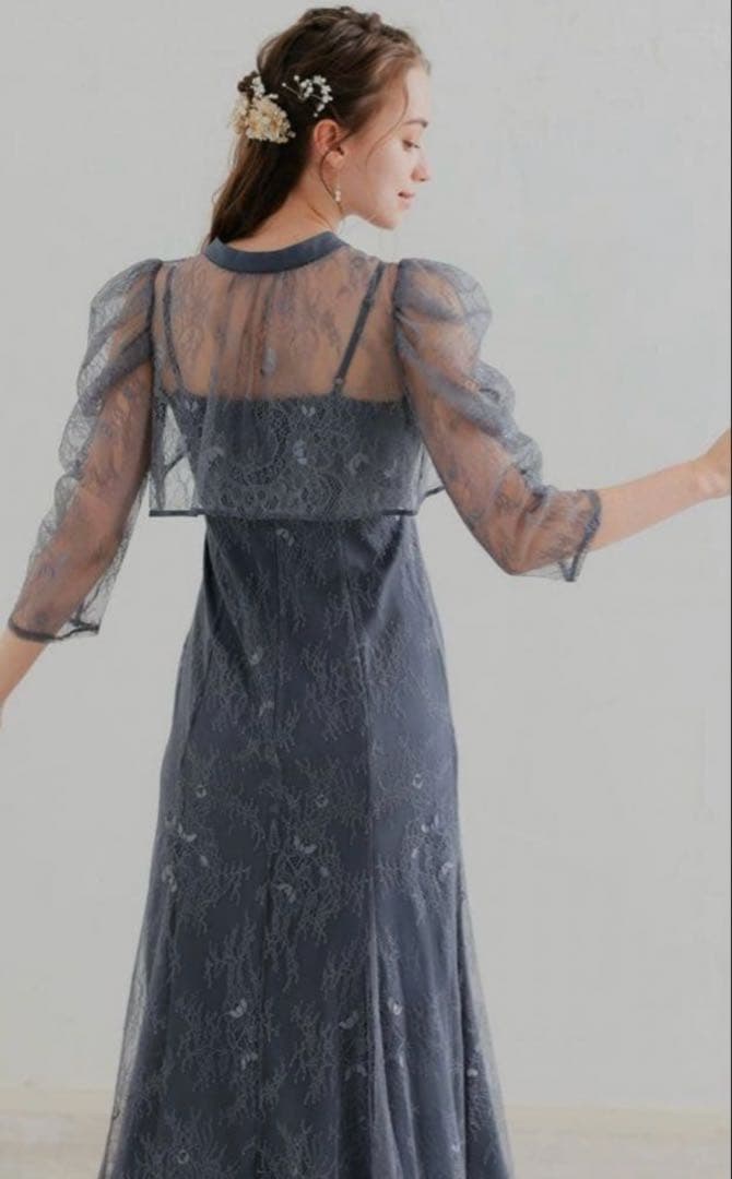 DorryDoll ボレロレイヤーレースドレス 結婚式 成人式 オケージョン