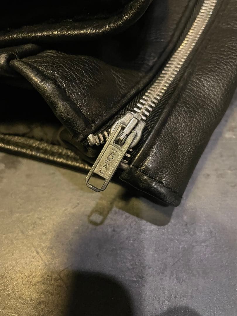 SCHOTT ショット シングルライダース ブラック40 ビンテージ 逆ハの字