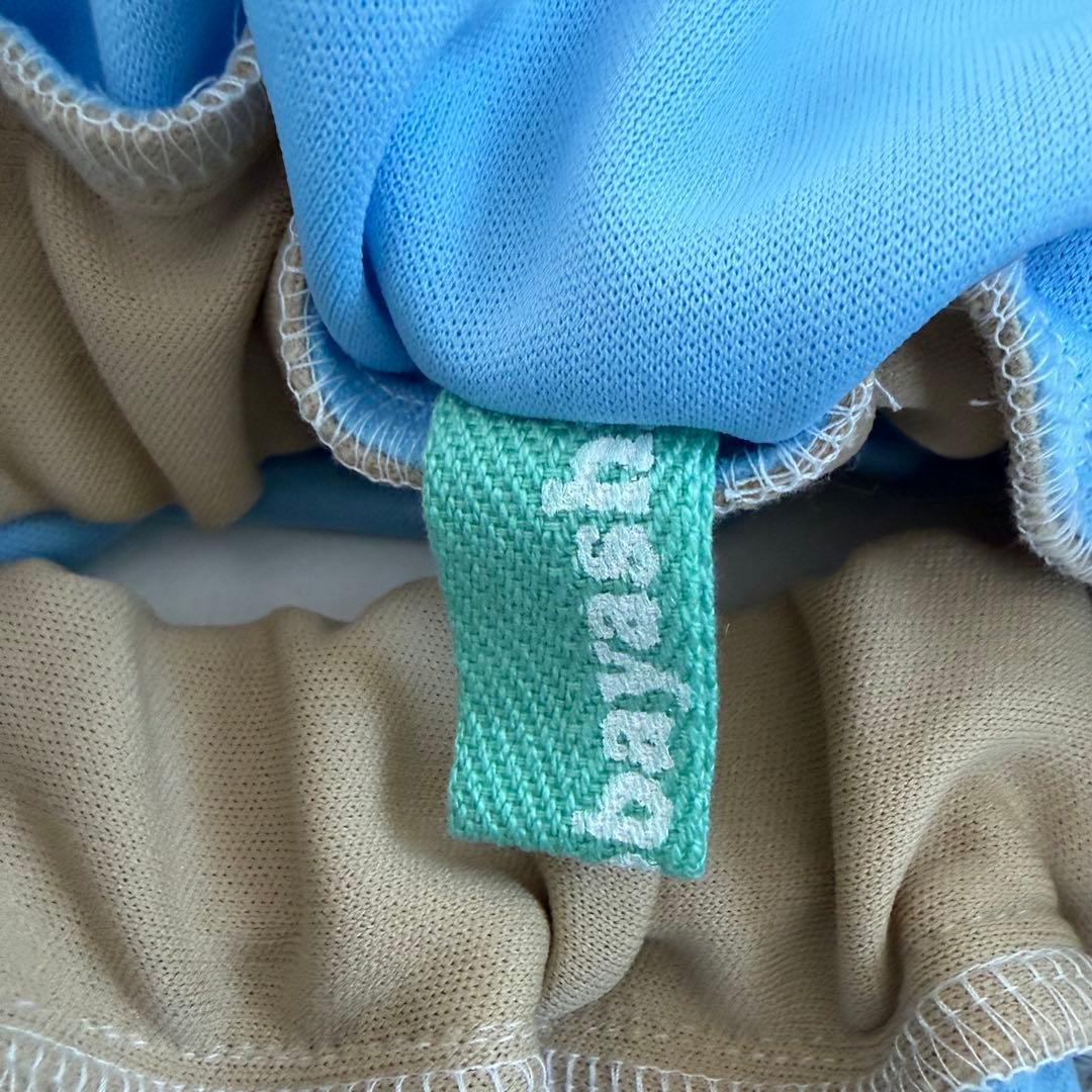 ユウショウコバヤシ ジャージ スカート バイカラー フリル Aライン 膝丈