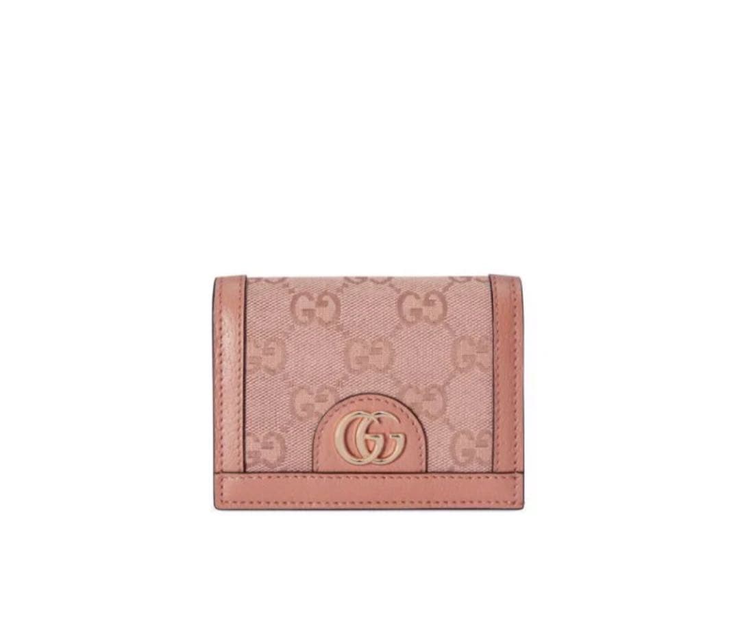 GUCCI 財布 二つ折り財布 オフィディアGG ピンク ウォレット