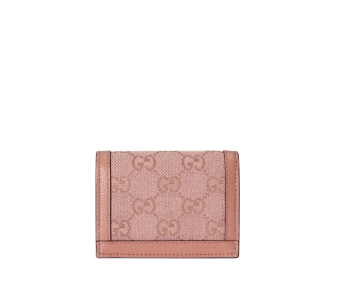 GUCCI 財布 二つ折り財布 オフィディアGG ピンク ウォレット